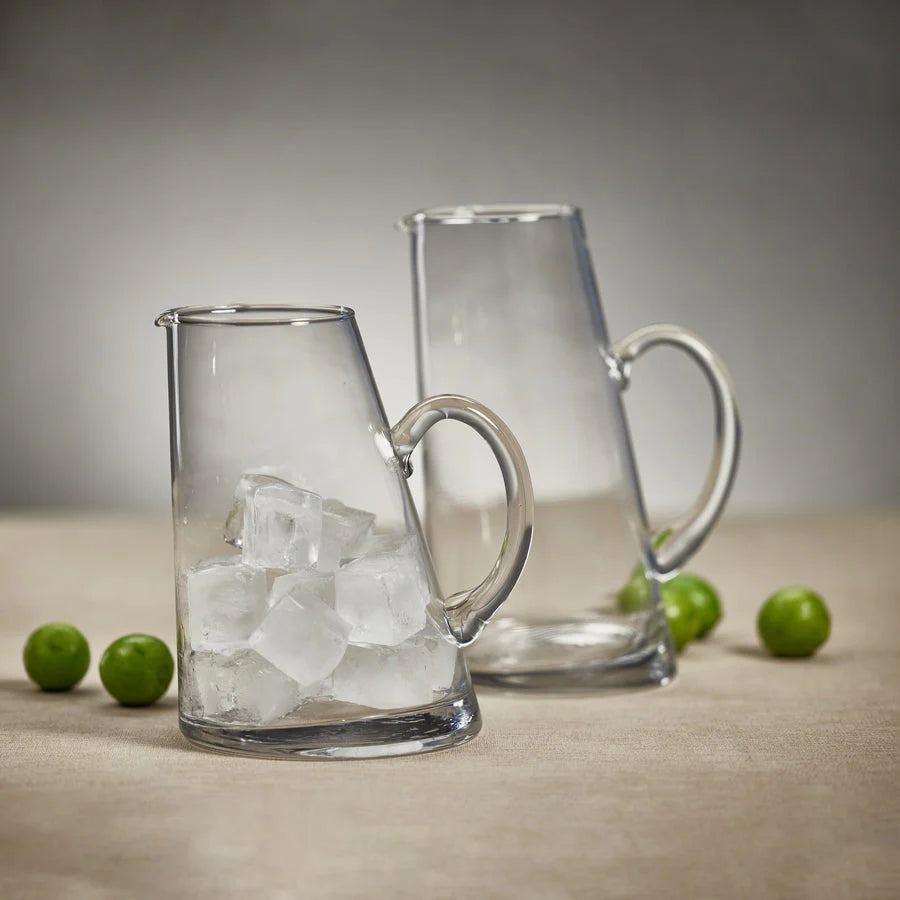 Shireen Leaning Glass Pitcher